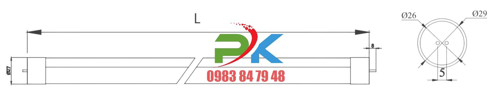 Đèn batten 2x20W SDHD220 Duhal - Ảnh 4