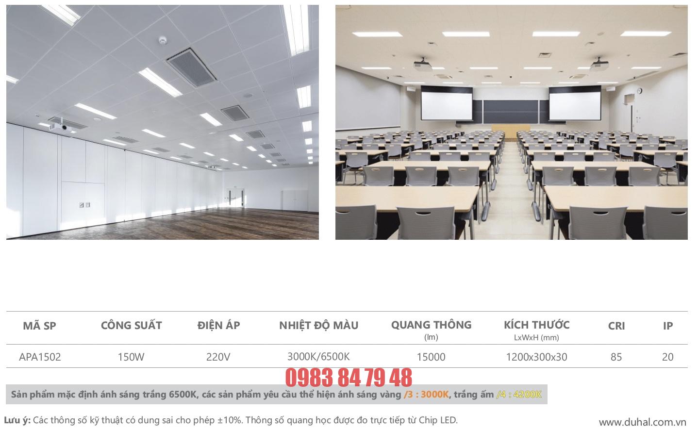 ĐÈN LED ÂM TRẦN CAO CHIẾU SÂU 150W (APA1502) - Image 3