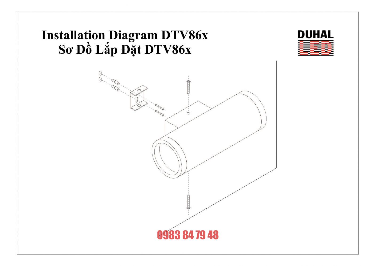 Đèn gắn tường trang trí Duhal Led