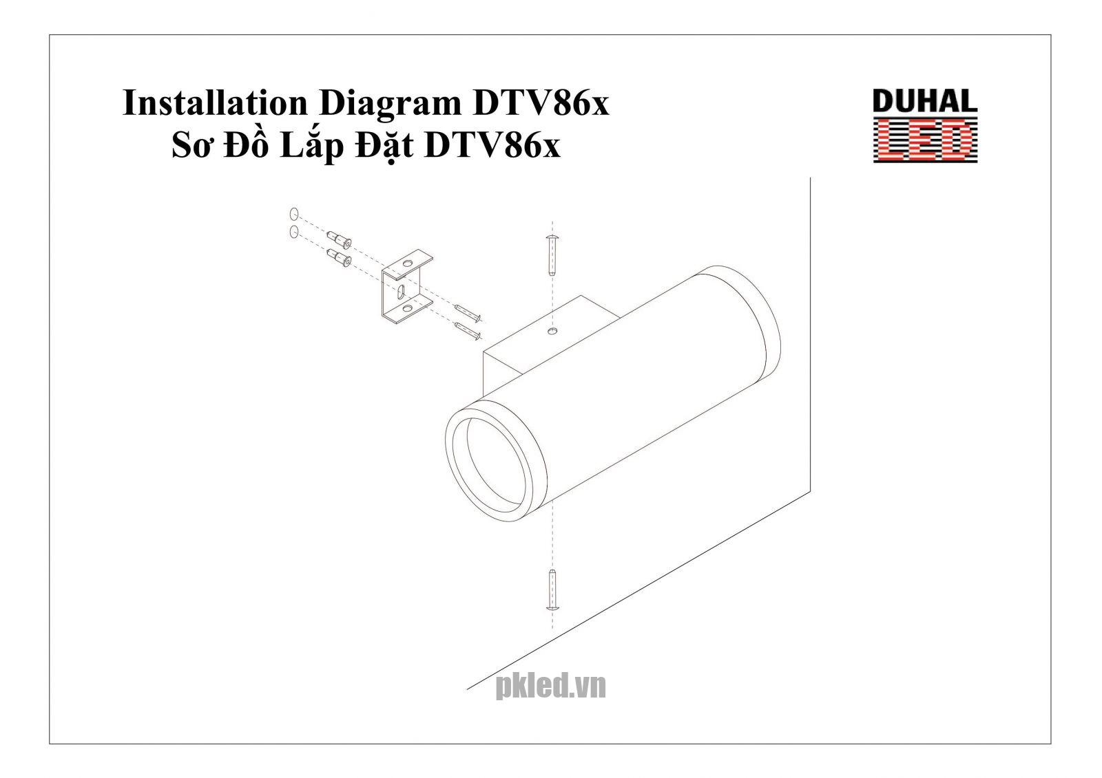 Đèn gắn tường trang trí Duhal Led