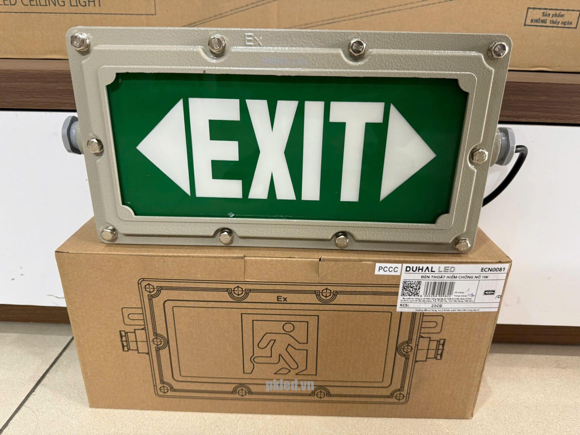 Đèn thoát hiểm chống nổ 1 mặt mã ECN0081 Duhal