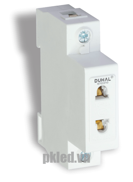 Ổ cắm thanh ray tủ điện 2 chấu 16A (S7D310) DUHAL LED