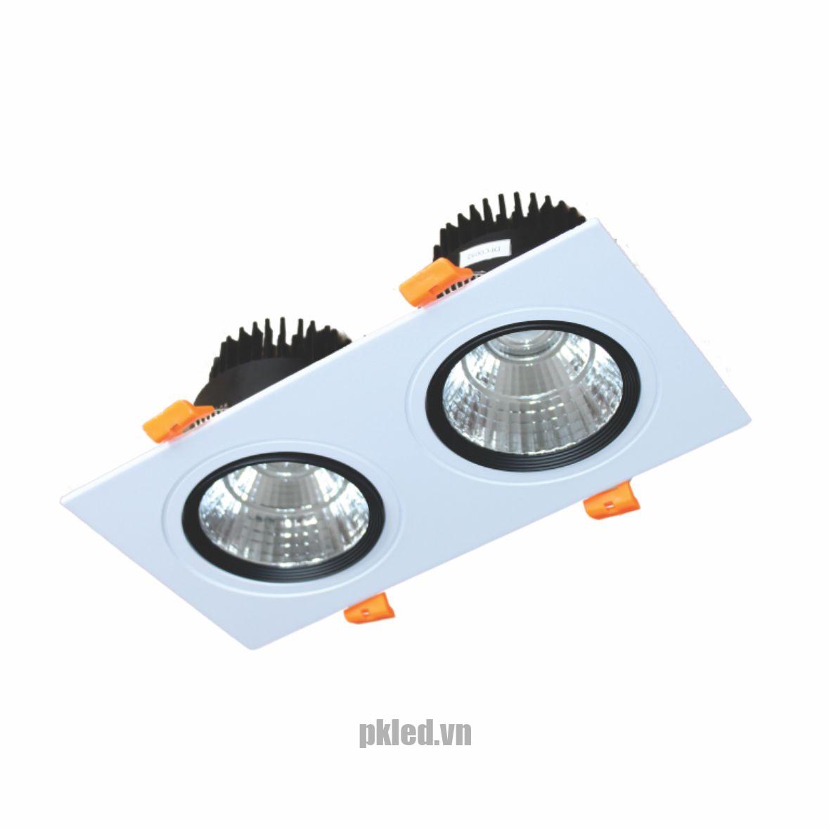 Đèn Downlight Vuông Chiếu Điểm Âm Trần 2x9W DFC2091 Duhal