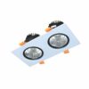 Đèn Downlight Vuông Chiếu Điểm Âm Trần 2x18W DFC2181 Duhal