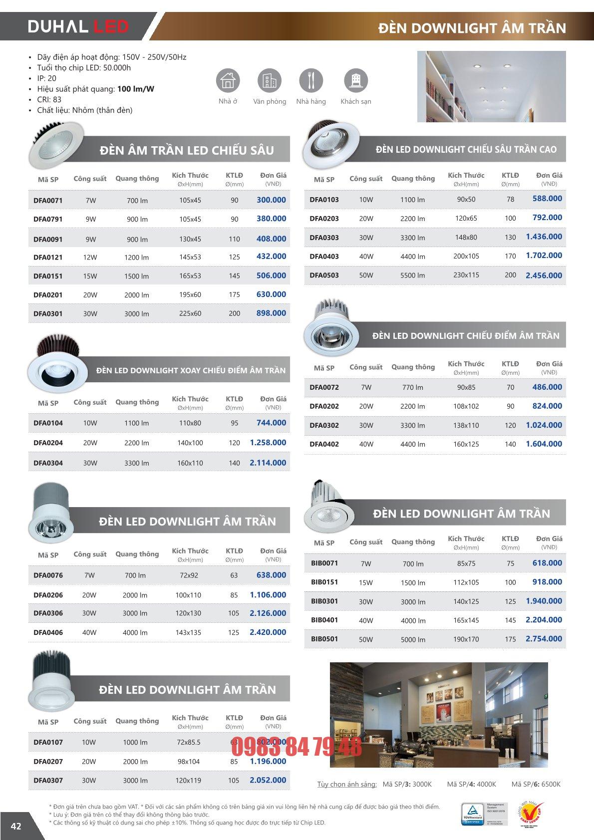 ĐÈN LED DOWNLIGHT CHIẾU SÂU 50W (BIB0501) - Image 2