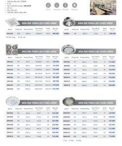 Trang 44 bảng giá đèn Duhal năm 2026