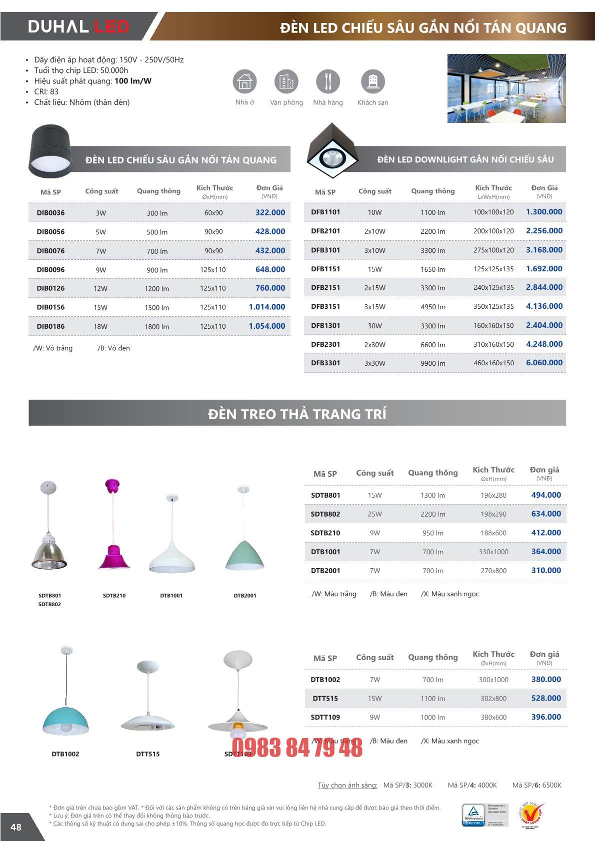 ĐÈN LED DOWNLIGHT GẮN NỔI CHIẾU SÂU 30W (DFB1301) - Image 2