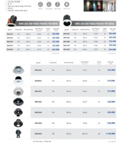 Trang 56 bảng giá đèn Duhal năm 2026