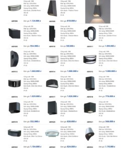 Trang 65 bảng giá đèn Duhal năm 2026