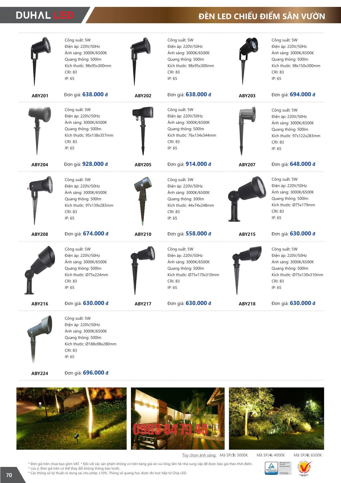 ĐÈN LED CHIẾU ĐIỂM SÂN VƯỜN 5W (ABY202) - Image 2