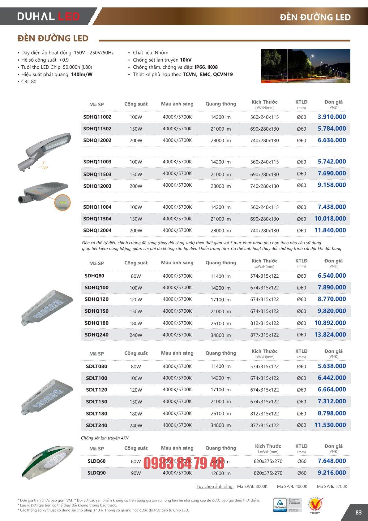 ĐÈN ĐƯỜNG LED 240W (SDLT240) - Image 2