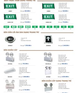 Trang 96 bảng giá đèn Duhal năm 2026