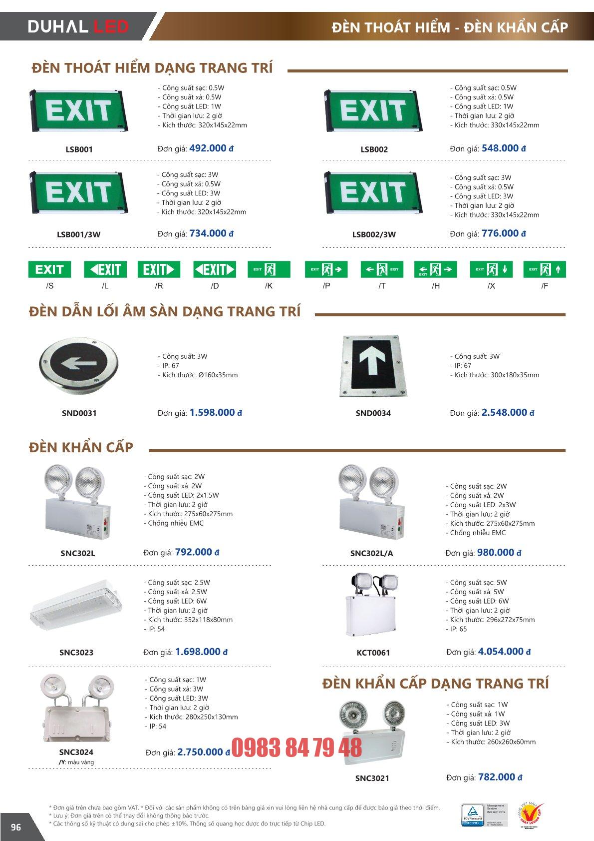 ĐÈN THOÁT HIỂM ÂM SÀN (SND0031) - Image 2