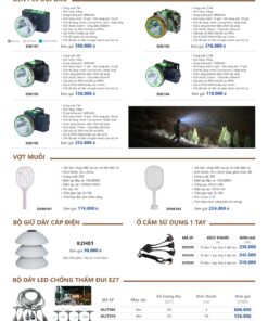 Trang 98 bảng giá đèn Duhal năm 2026