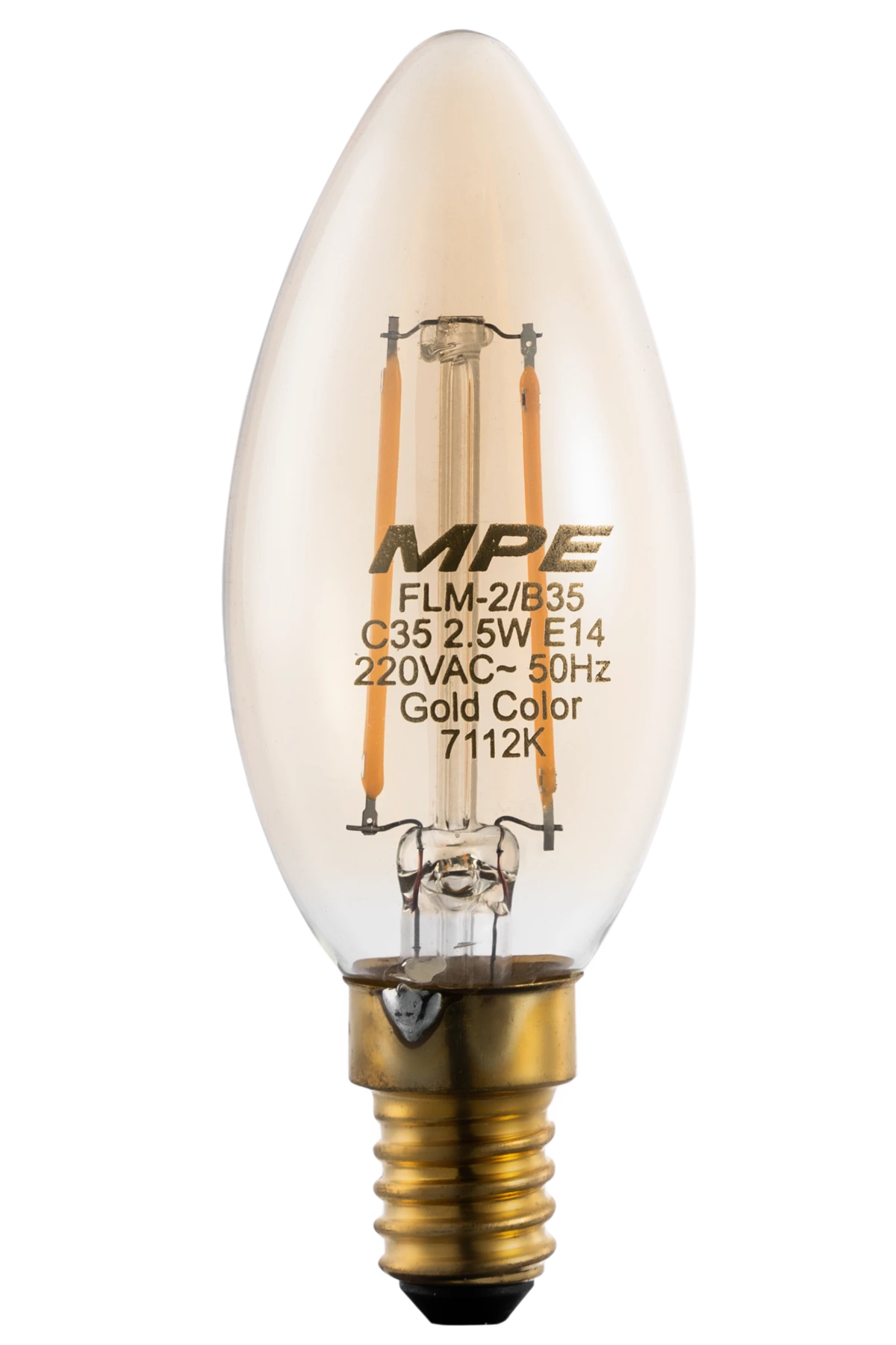 Bóng Buld trang trí Filament 2.5W ánh sáng vàng mã FLM-2/B35 giá thấp chất lượng cao, thương hiệu MPE