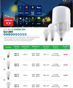 Danh mục bóng led bulb thương hiệu MPE