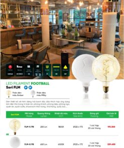 Đèn trang trí Filament mẫu tròn hình quả bóng hiệu MPE