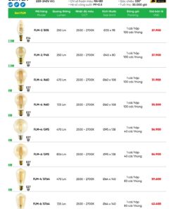 Danh mục đèn trang trí Filament thương hiệu MPE