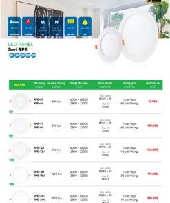 Trang 34 bảng báo giá đèn MPE năm 2026