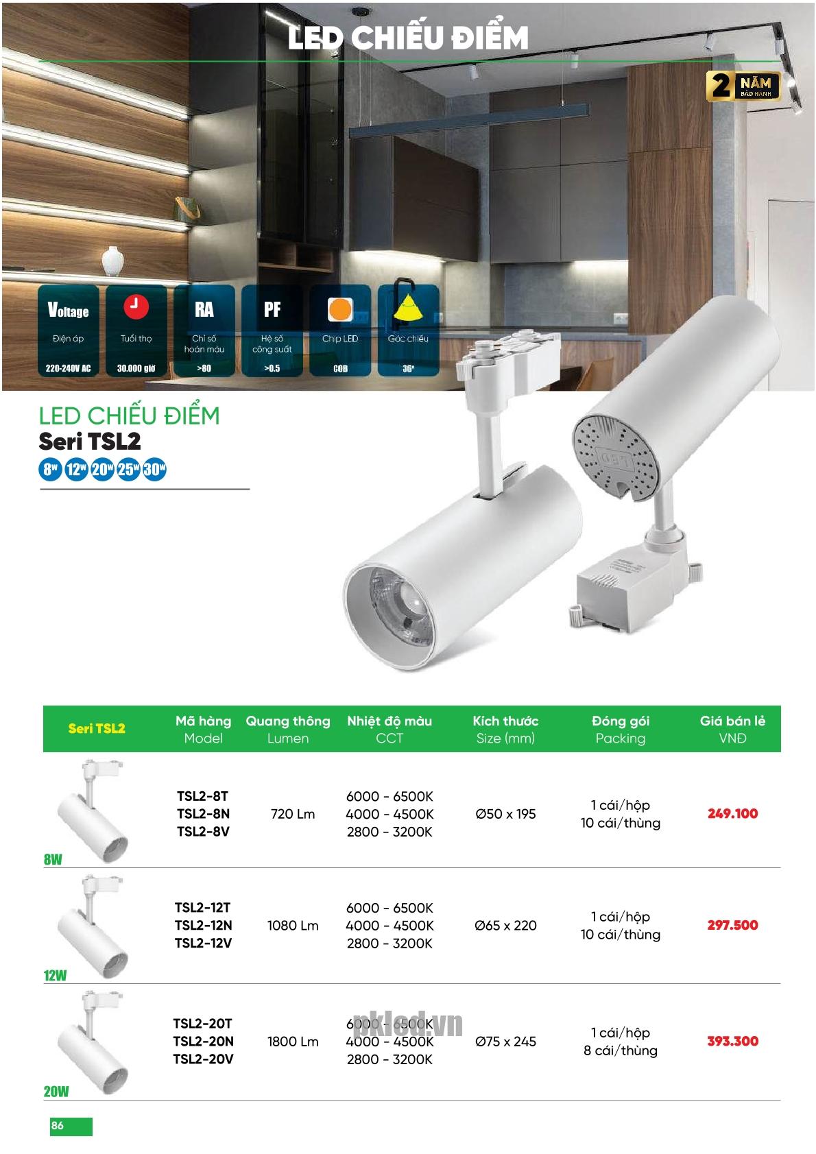 Trang 86 bảng báo giá đèn MPE năm 2025