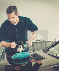 đánh bóng xe ô tô với máy đánh bóng êm đều M616 Muler