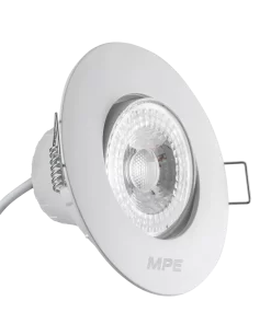 LED Downlight âm trần Chiếu điểm, Điều chỉnh hướng sáng mặt tròn 5W ánh sáng vàng DLA2R-5V MPE