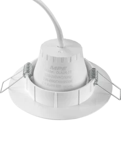 LED Downlight âm trần Chiếu điểm, Điều chỉnh hướng sáng mặt tròn 7W ánh sáng vàng DLA2R-7V MPE