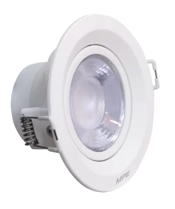 LED Downlight âm trần Chiếu điểm, Điều chỉnh hướng sáng, mặt tròn 9W ánh sáng trắng DLA2R-9T MPE