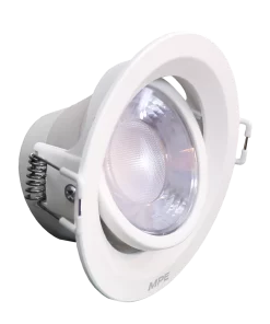 LED Downlight âm trần Chiếu điểm, Điều chỉnh hướng sáng, mặt tròn 9W ánh sáng trắng DLA2R-9T MPE