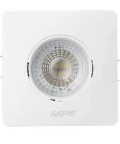 LED Downlight âm trần Chiếu điểm, Điều chỉnh hướng sáng mặt vuông 3W ánh sáng trắng DLA2S-3T MPE
