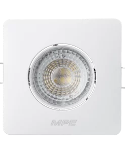 LED Downlight âm trần Chiếu điểm, Điều chỉnh hướng sáng mặt vuông 5W ánh sáng trắng DLA2S-5T MPE