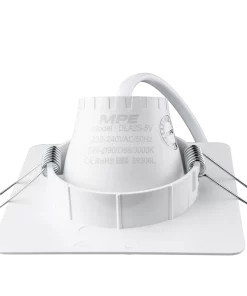 LED Downlight âm trần Chiếu điểm, Điều chỉnh hướng sáng mặt vuông 5W ánh sáng vàng DLA2S-5V MPE