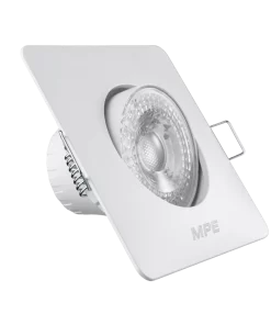 LED Downlight âm trần Chiếu điểm, Điều chỉnh hướng sáng mặt vuông 7W ánh sáng trắng DLA2S-7T MPE