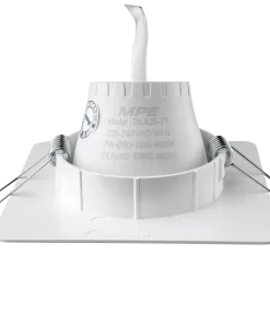 LED Downlight âm trần Chiếu điểm, Điều chỉnh hướng sáng mặt vuông 7W ánh sáng trắng DLA2S-7T MPE