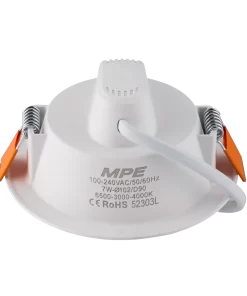 LED Downlight âm trần nhựa 7W – 3 chế độ màu DLE-7/3C MPE