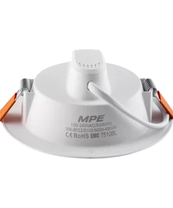 LED Downlight âm trần nhựa 9W ánh sáng trắng DLEL-9T MPE
