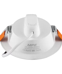 LED Downlight âm trần nhựa 9W ánh sáng vàng DLEL-9V MPE