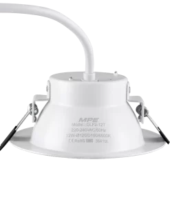 Đèn Downlight âm trần nhôm 12W ánh sáng trắng DLF2-12T MPE