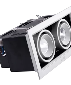 Đèn Downlight âm trần Chiếu điểm 2 đèn 7W ánh sáng trắng DLS-207T MPE