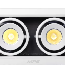 Đèn Downlight âm trần Chiếu điểm 2 đèn 7W ánh sáng vàng DLS-207V MPE