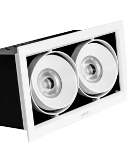 Đèn Downlight âm trần Chiếu điểm 2 đèn 20W ánh sáng vàng DLS-220V MPE