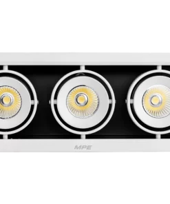Đèn Downlight âm trần Chiếu điểm 3 đèn 12W ánh sáng vàng DLS-312V MPE