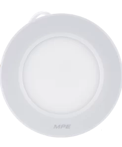 LED Downlight âm trần nhôm, viền trắng 7W ánh sáng vàng DLT-7V MPE