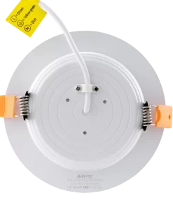 LED Downlight viền trắng 12W ánh sáng vàng DLV-12V MPE