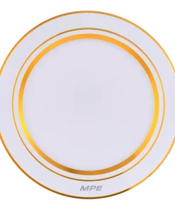 LED Downlight âm trần nhôm, viền vàng 12W ánh sáng trắng DLV2-12T MPE