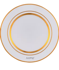 LED Downlight âm trần nhôm, viền vàng 9W - 3 chế độ màu DLV2-9/3C MPE