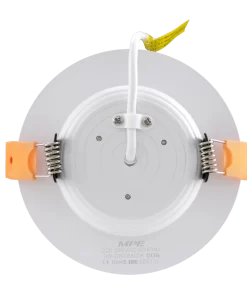 LED Downlight âm trần nhôm, viền vàng 9W ánh sáng trắng DLV2-9T MPE
