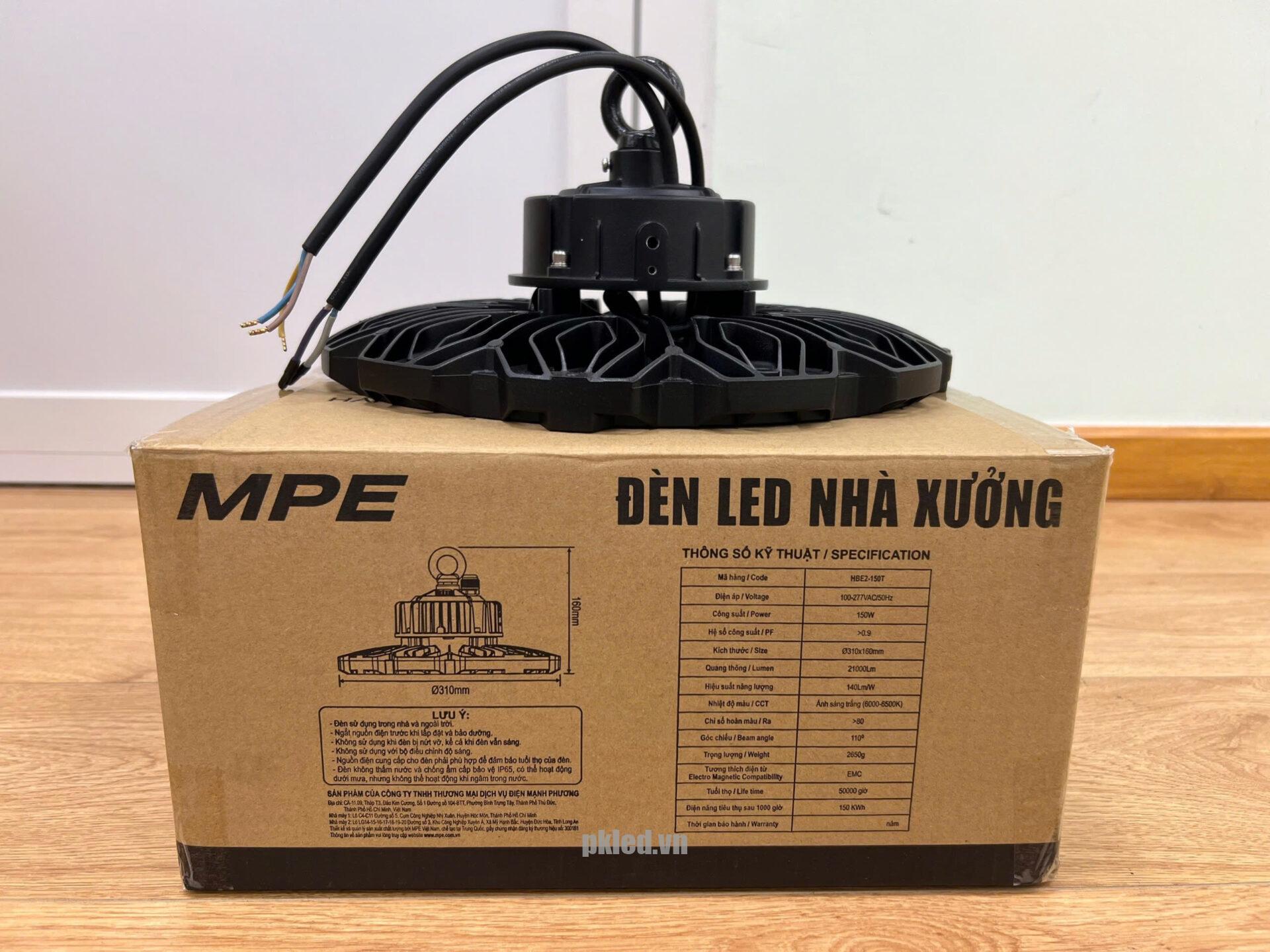 Đèn hightbay HBE2-150T 150W MPE