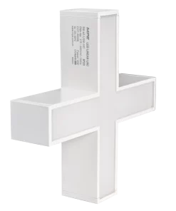 Thanh nối X thân màu trắng có đèn 16W ánh sáng trắng dùng cho Seri LNC – mã LXB-16T MPE