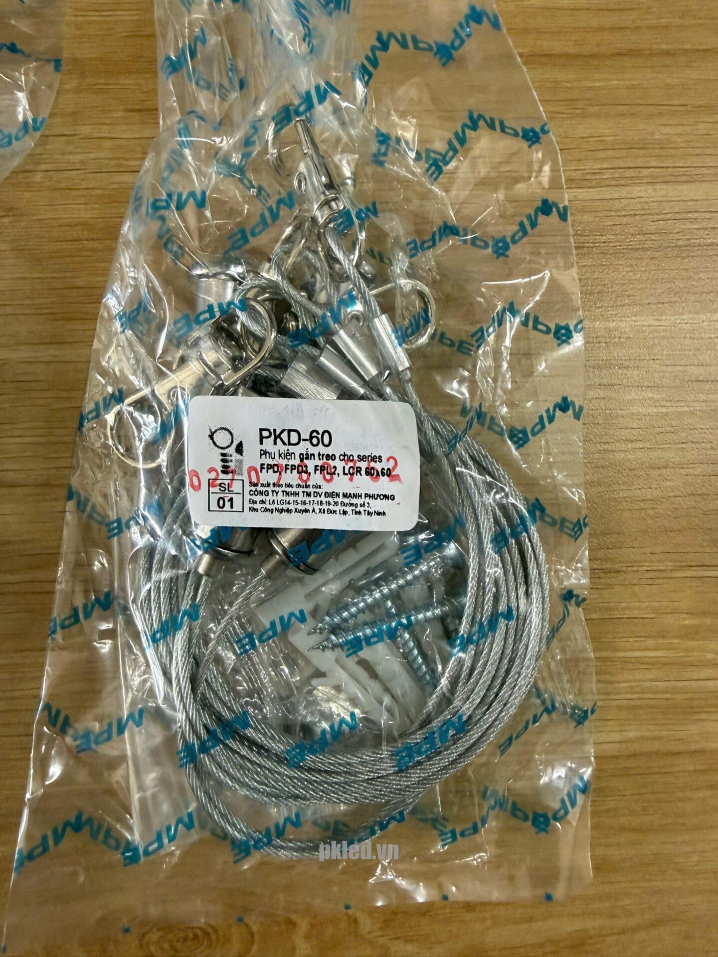 Cáp treo đèn máng 600x600 MPE